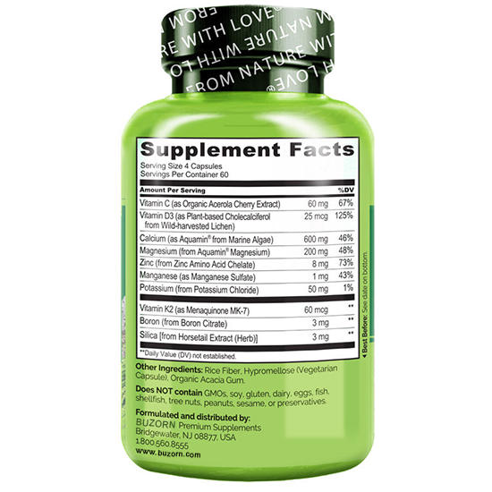 Buzorn Calcium Supplement for Bone Strength